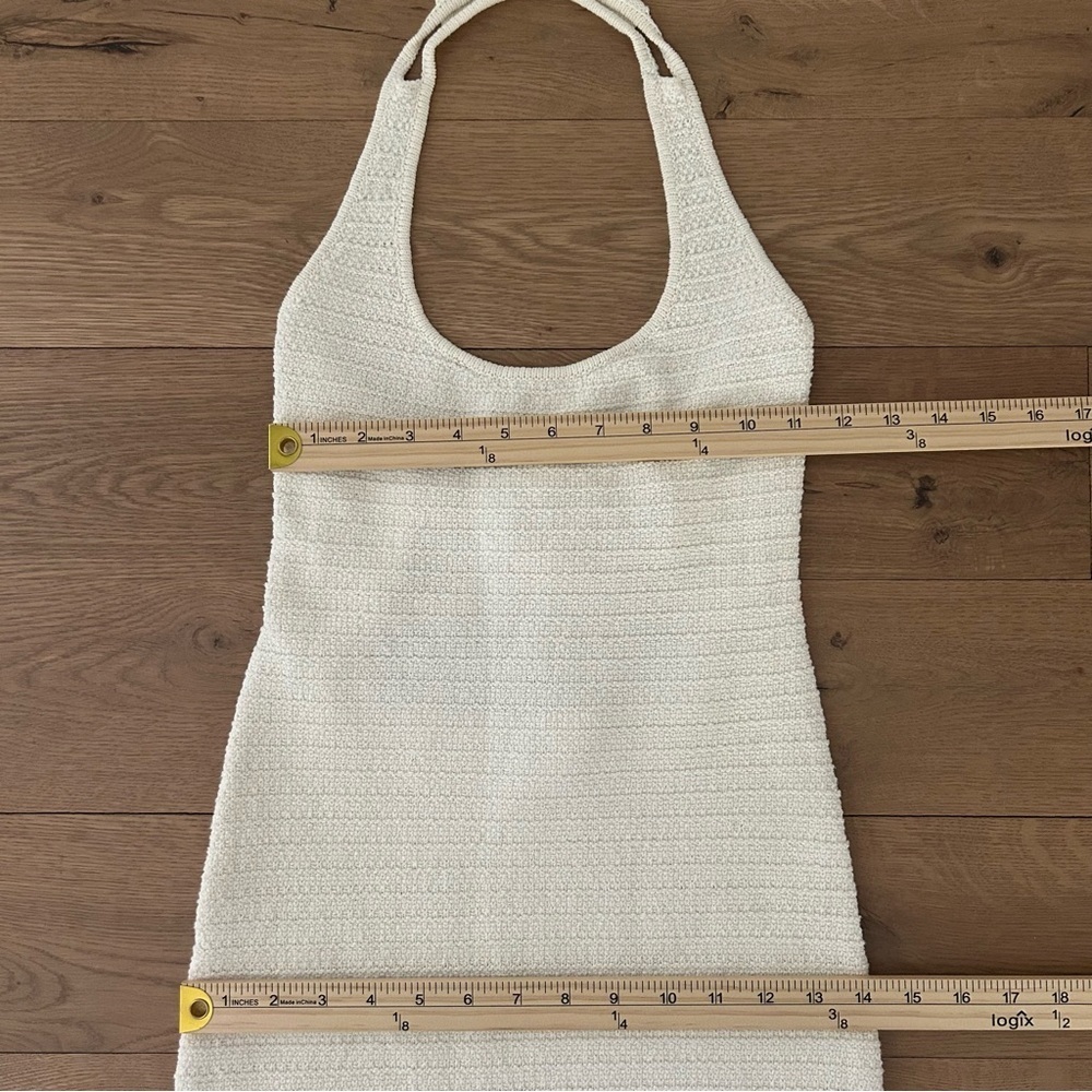 Wilfred Phair Halter Dress Aritzia Knit Beach Vacation Low Back Cloud Size Small - Picture 12 of 15